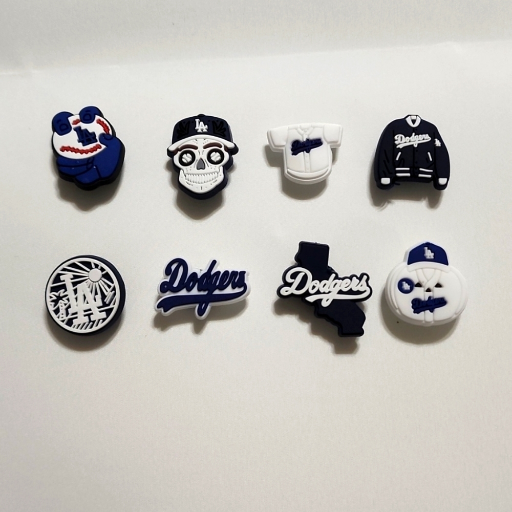 LA Dodgers Jibbitz for Crocs Set of 8 pcs.